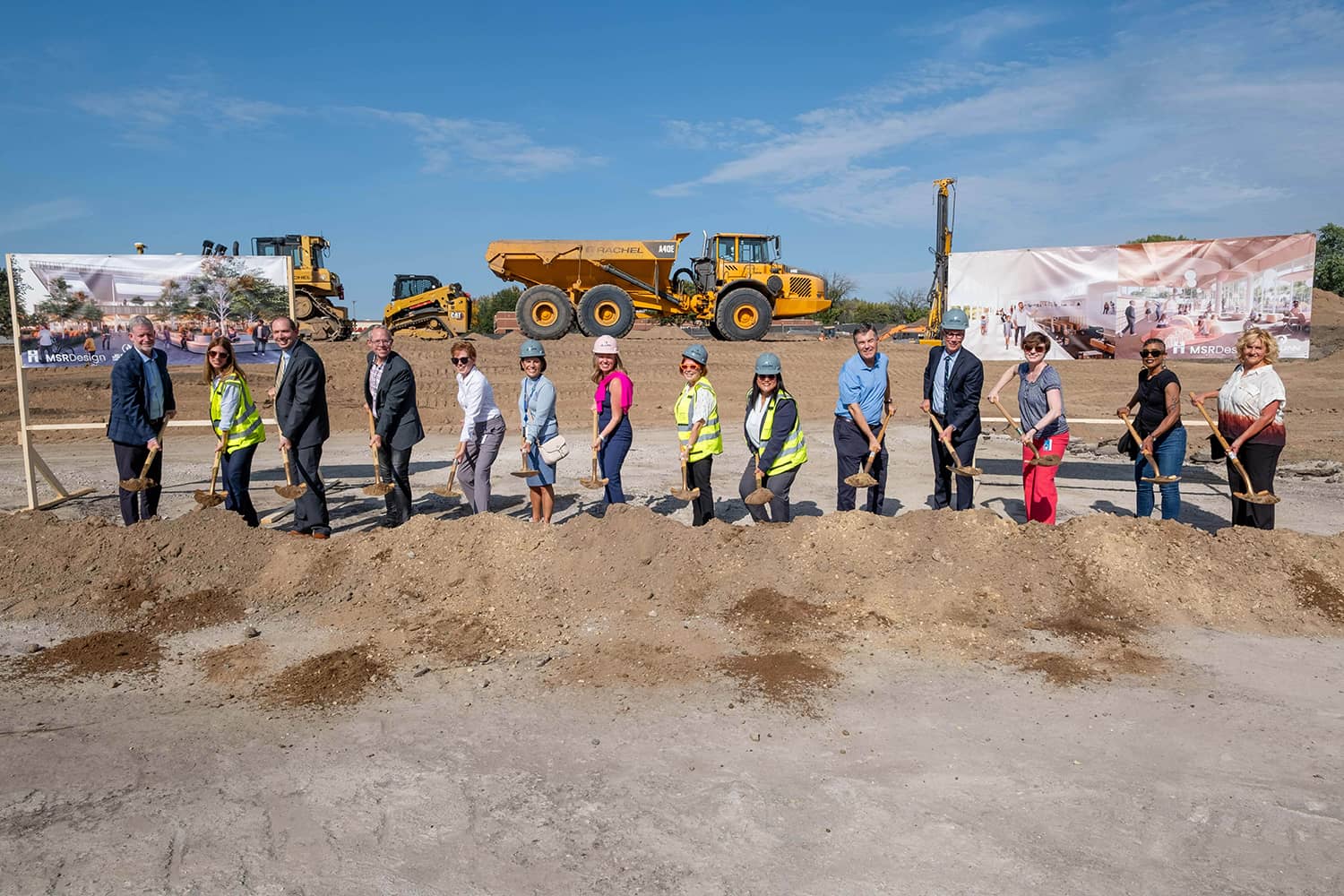 Hennepin County and library leaders break ground at Southdale Library groundbreaking celebration