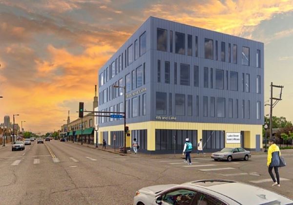 An illustration of the Unity building.