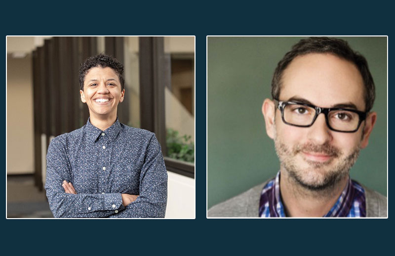 headshot of felicia walker and noah longo