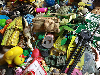 Pile of plastic trash