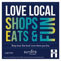 Love Local window cling 