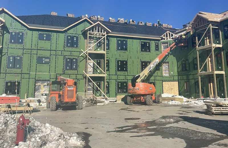 apartment building being built 