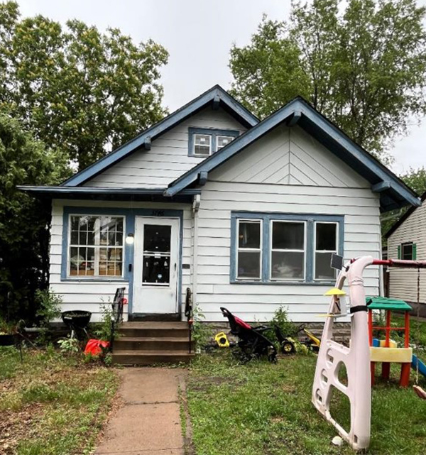 Outside of a single family home.