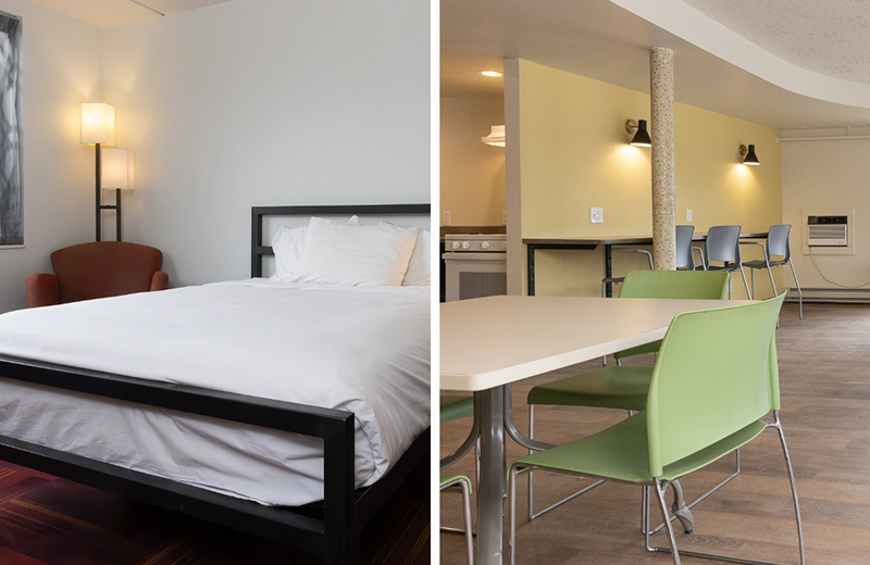  private bedroom and studio apartment